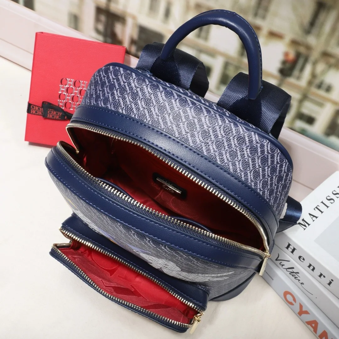 Schoudertas met schattige print Lichtgewicht luxe minimalistische damesrugzak, handtas in schoolstijl met grote capaciteit voor studenten