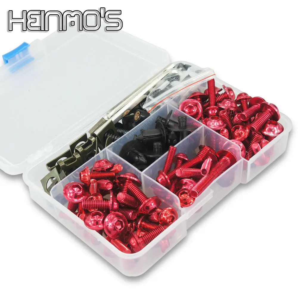 

For Honda CB500R CB650R CBR600RR CBR900RR CBR929RR CBR1000RR CBR 600RR 900RR 929RR 1000RR 600 F2 F3 F4i Fairing Bolts Kit Screws