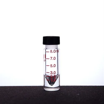 SYNTHWARE 두꺼운 벽 나사 작은 병, 내부 원뿔 바닥, PTFE 개스킷, 붕규산염 유리, V13, 1mL, 3mL, 5mL, 8mL