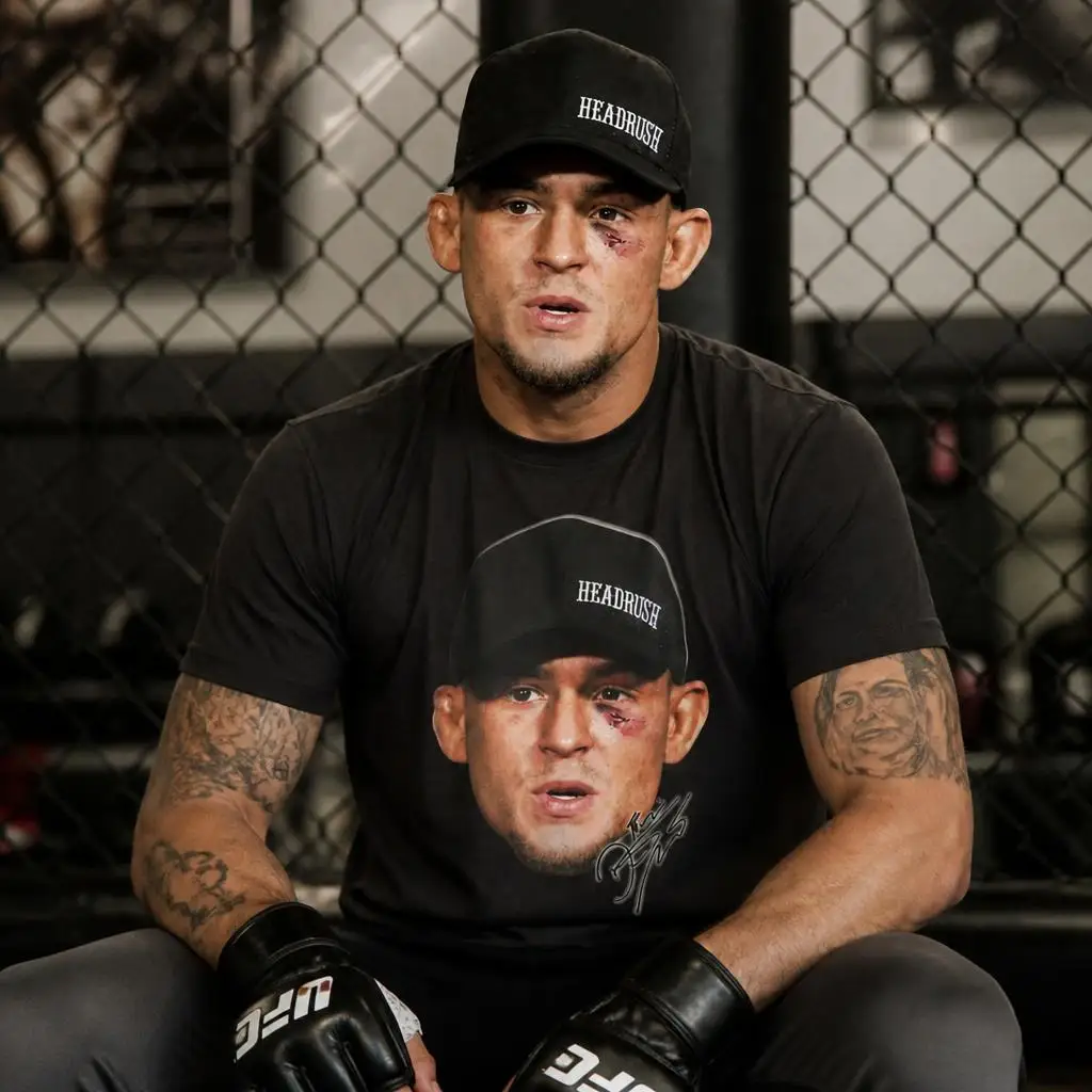 Dustin Poirier HeadRush Signature Men T Shirt 100% Cotton Clothing Fun Short Sleeve Tee Gift T-Shirts