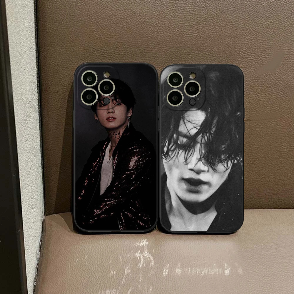 Korean Singer Boy Star Jungkook Phone Case for IPhone 14 13 Mini 11 12 Pro XR XS MAX 8 X 7 Se Plus 13 Pro 14 Soft TPU Covers