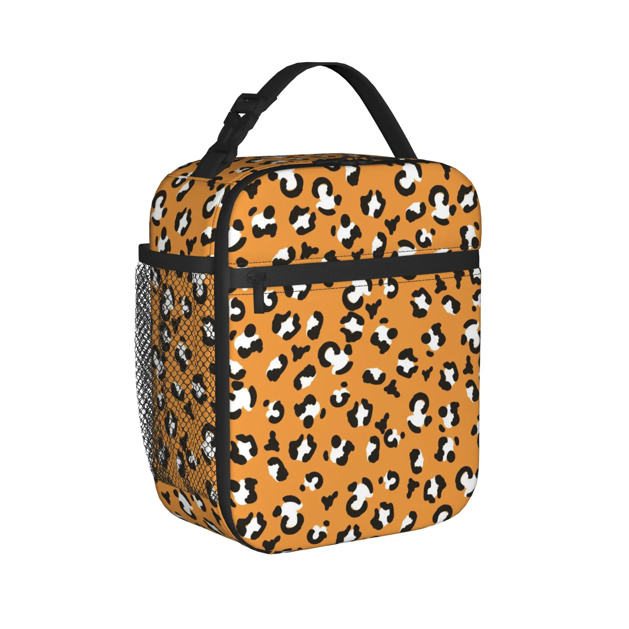 Animal Print Leopard Thermal Insulated Lunch Bags for School  Portable Food Bag Thermal Cooler Food Box