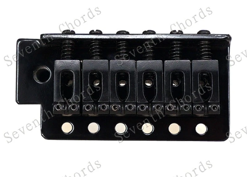 Ein Satz 6-saitiger konkaver Sattel-Tremolo-Brückensystem für E-Gitarren-Zubehörteile, Chrom, Schwarz, Kupfer, Rot zur Auswahl – Detail 18