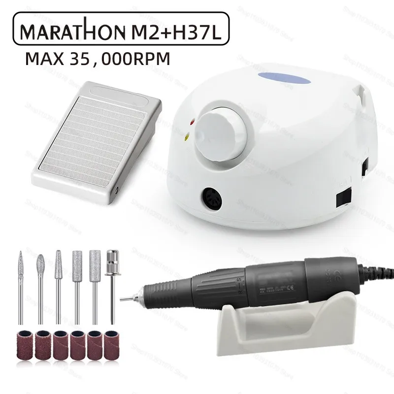 

Новый электрический микромотор 35000 об/мин, дрель для ногтей SDE H37L1, наконечник 2,35 мм, высокоскоростная полировка, оборудование для удаления брони