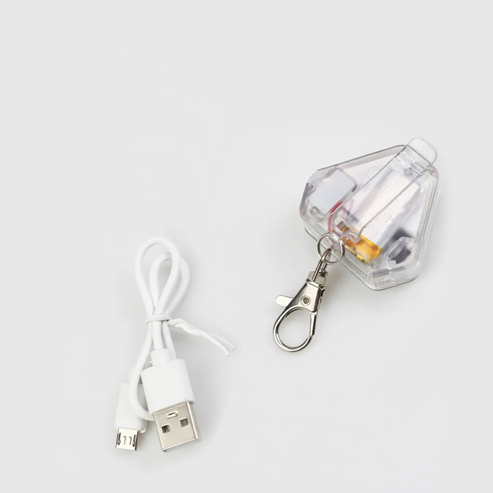 

1 Set Durable Metal Pet Safety Light Reinforced Pendant Ring Buckle Night Visibility Dog Walking Lamp