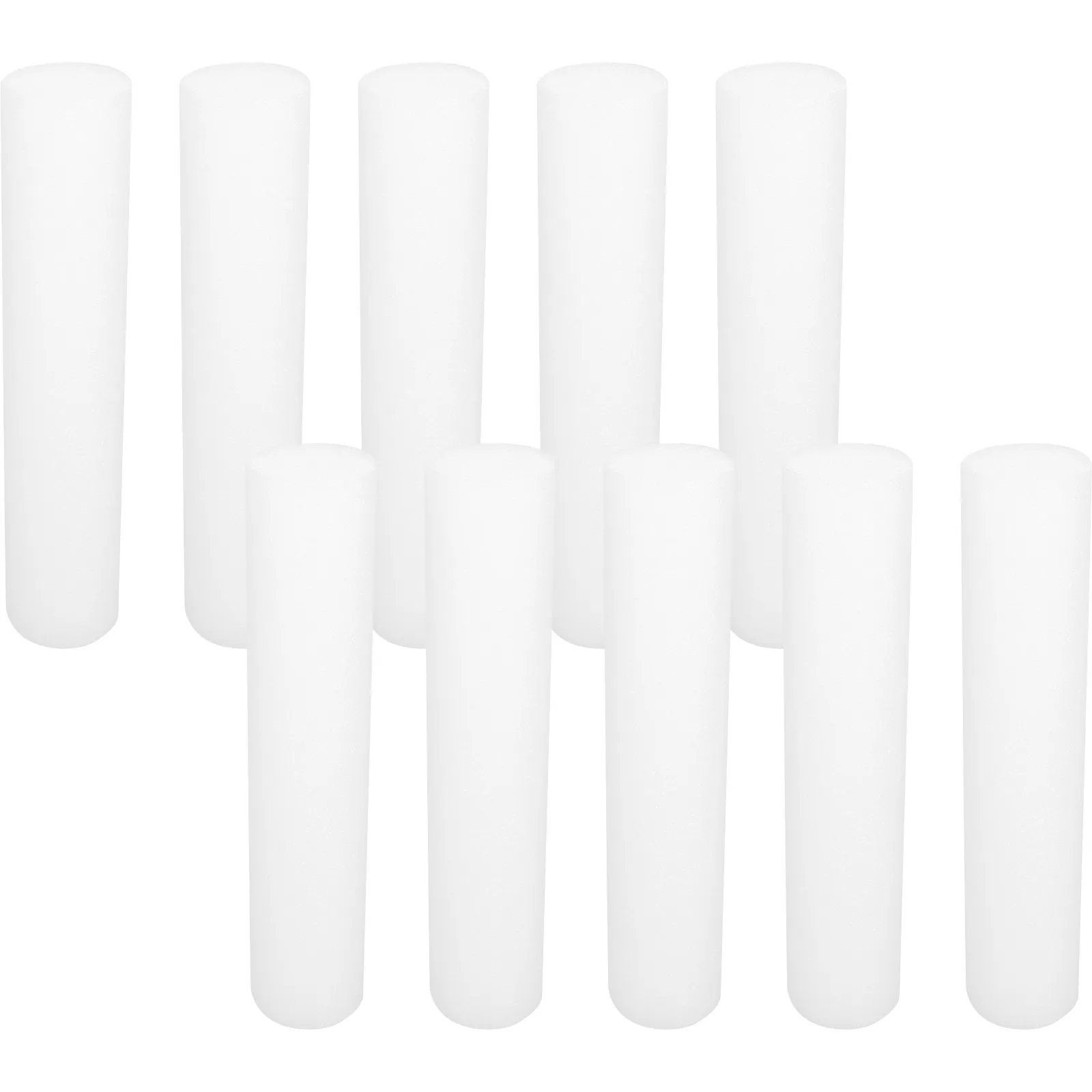 

10Pcs Foam Cylinders for Floral Craft Sticks 30Cm White Polystyrene Foam Rods Flower Making Supplies Tubes Flower Sticks