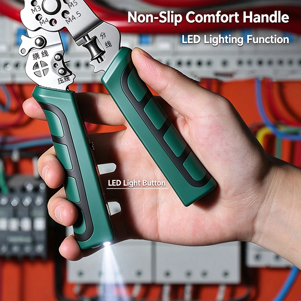 28 In 1 Electrician Pliers Multifunctional Foldable Wire Stripper Crimper With Voltage Test Pen Hand Tool Auto Motorcycle Repair
