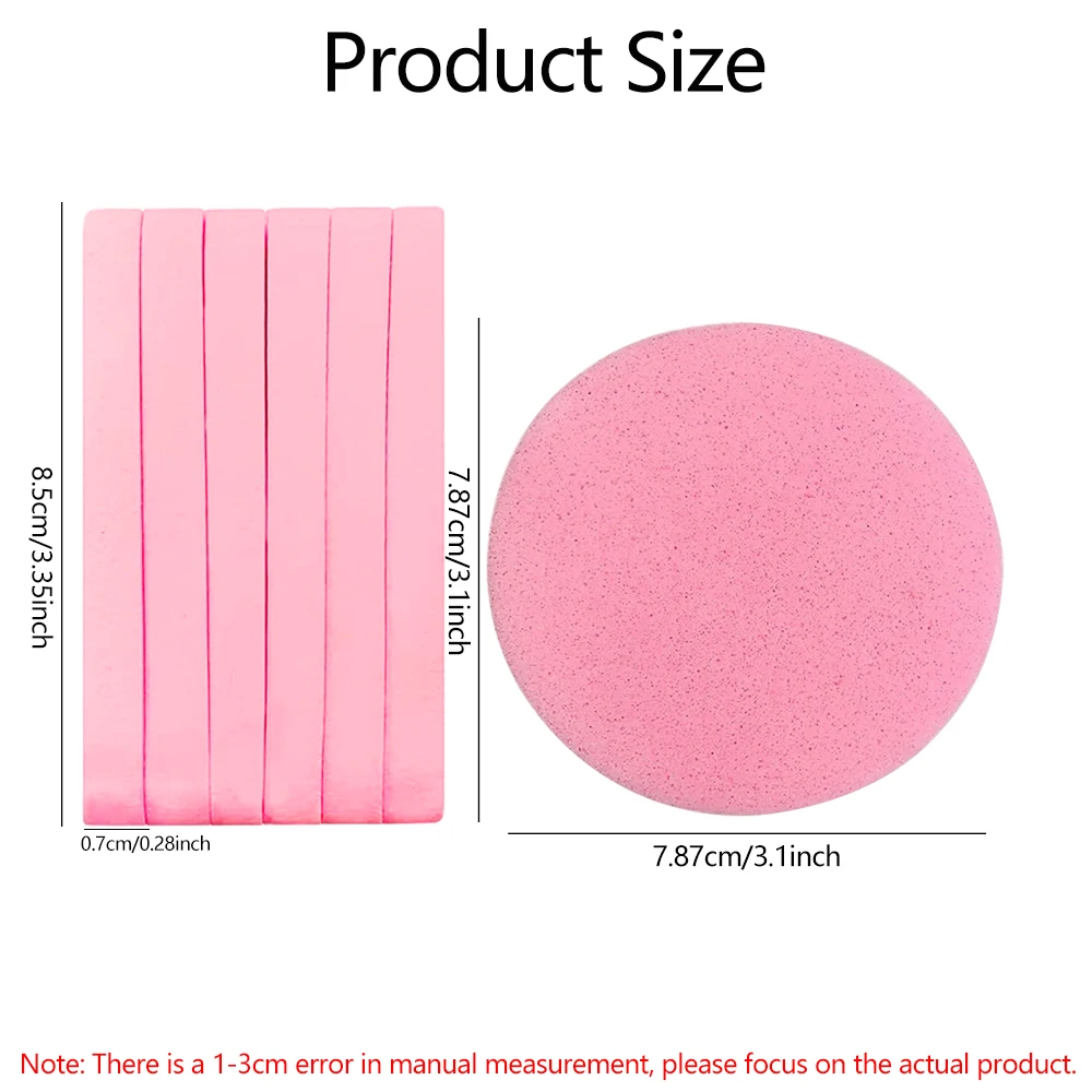 100PCS Compressed Facial Sponge Face Cleaning Pad Professional Makeup Removal Exfoliating Face Sponges For Esthetician Supplies