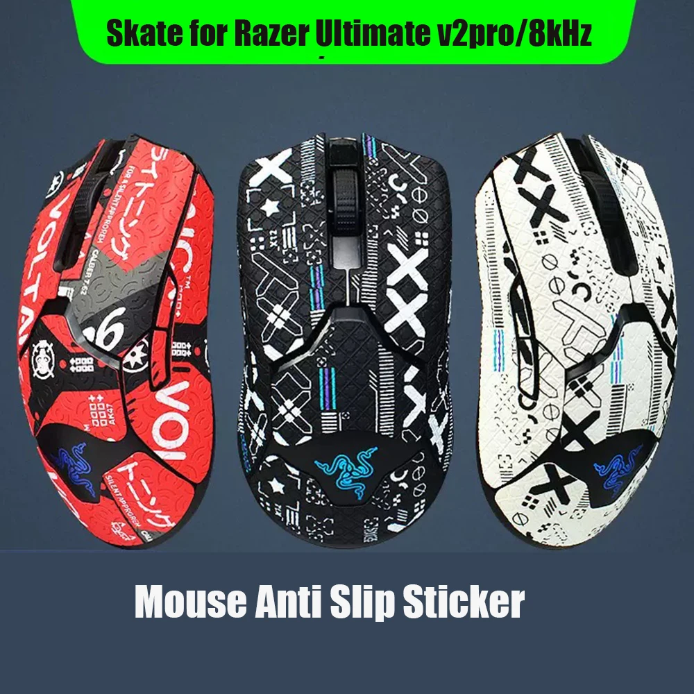 

Antiskid Mouse Grip Tape Skate Handmade Sticker Dirt Resistant Sweat Absorption All Inclusive for Razer Ultimate v2pro/8kHz