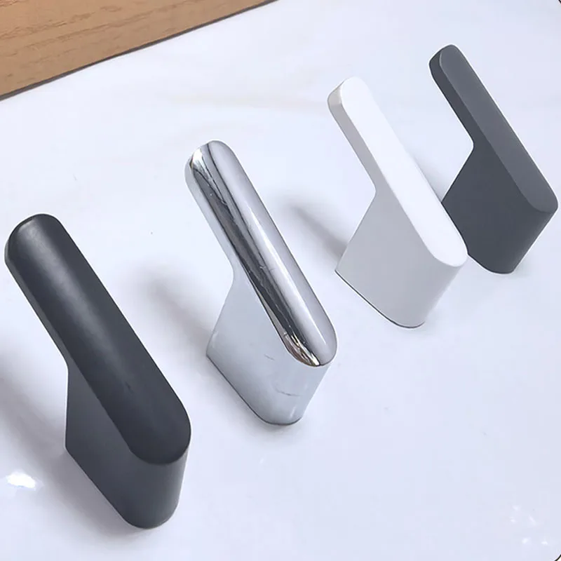 10PCS New Metal Plus Thumb Hook Door Hanging Clothes Hook Aluminum Alloy Shoe Cabinet Kitchen Bathroom Wall Hanging Accessories