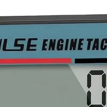 Small Engine Digital Tachometer for Lawn Mowers Motorcycles ATVs with RPM Range 100 to 30000 and Four Mode Operation Support