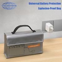 VOLODYMYR Drone LiPo Battery Safe Bag for DJI Neo/Mini 4K/3 4 Pro Battery Charge Hub Explosion-proof Storage Bag for DJI Avata 2