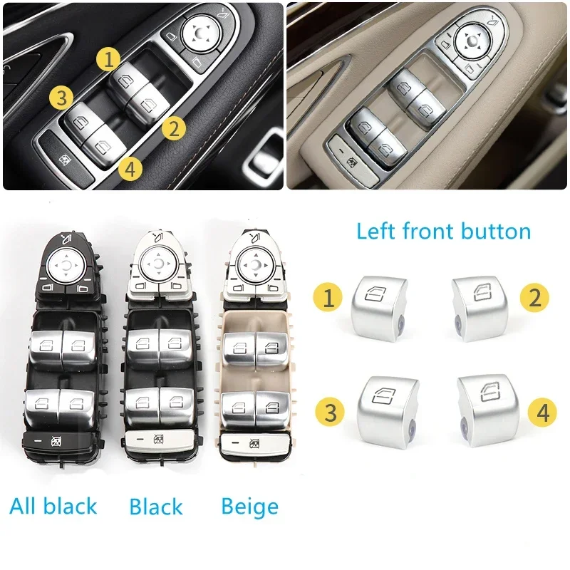 For Mercedes-benz S CLASS S300 S350 S400 S500 2014 2015 -2017 2018 2019 2020 Power Window Switch Control Button Switch Assembly