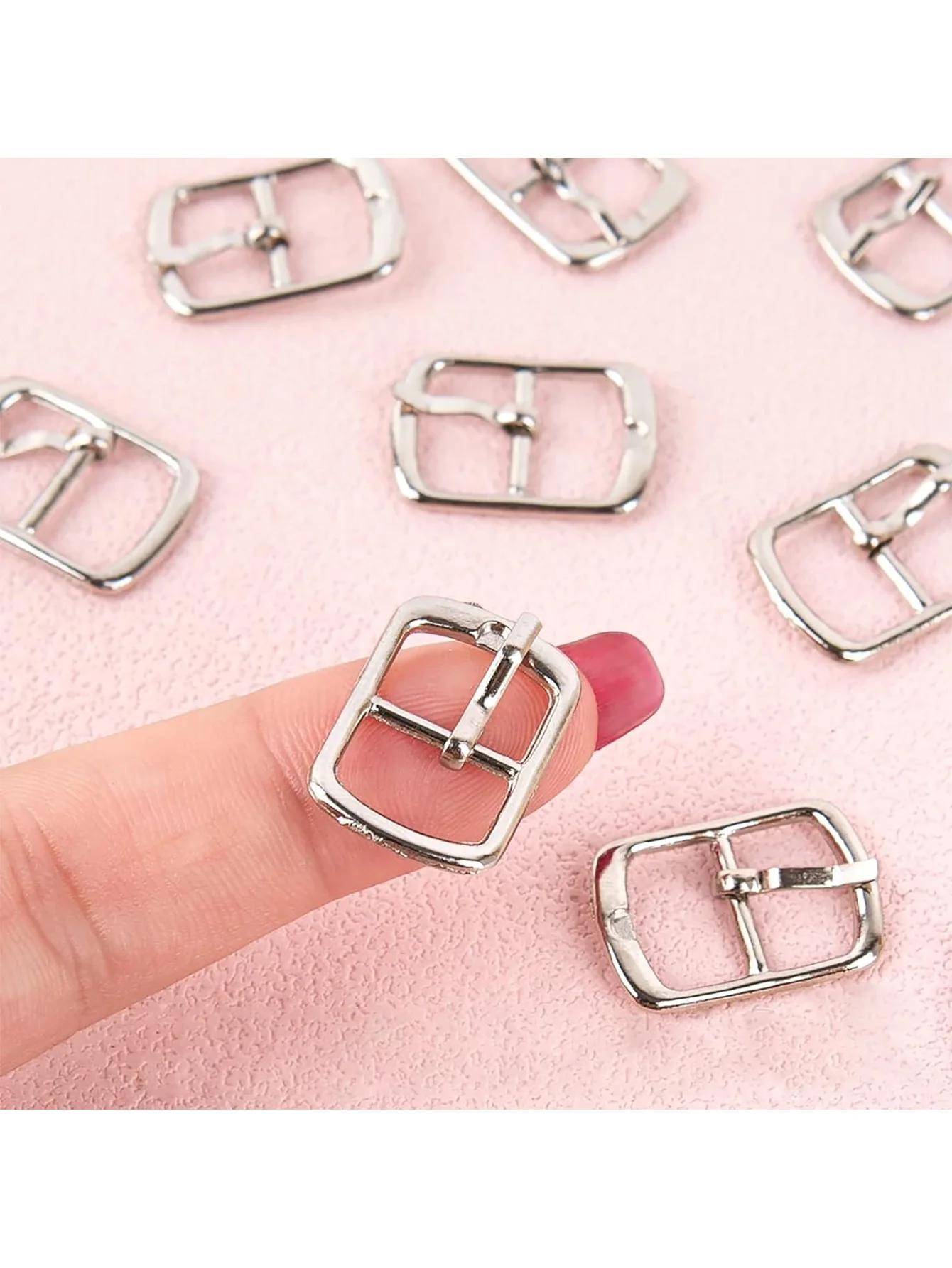 10PCS Moda Metallo Singolo Perno Spille Fibbie Rullo Regolabile Diapositiva Hardware per Scarpe Borse Cinture In Pelle Rullo Multiuso