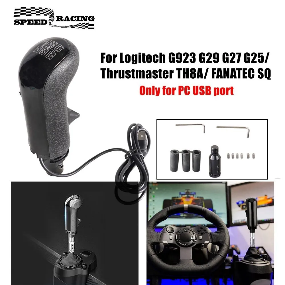 PC USB Truck Simulator Shifter, Gear Shift Knob For ATS ETS2 Racing Sim Shifter For Logitech G923 G29 G27 G25 Thrustmaster TH8A