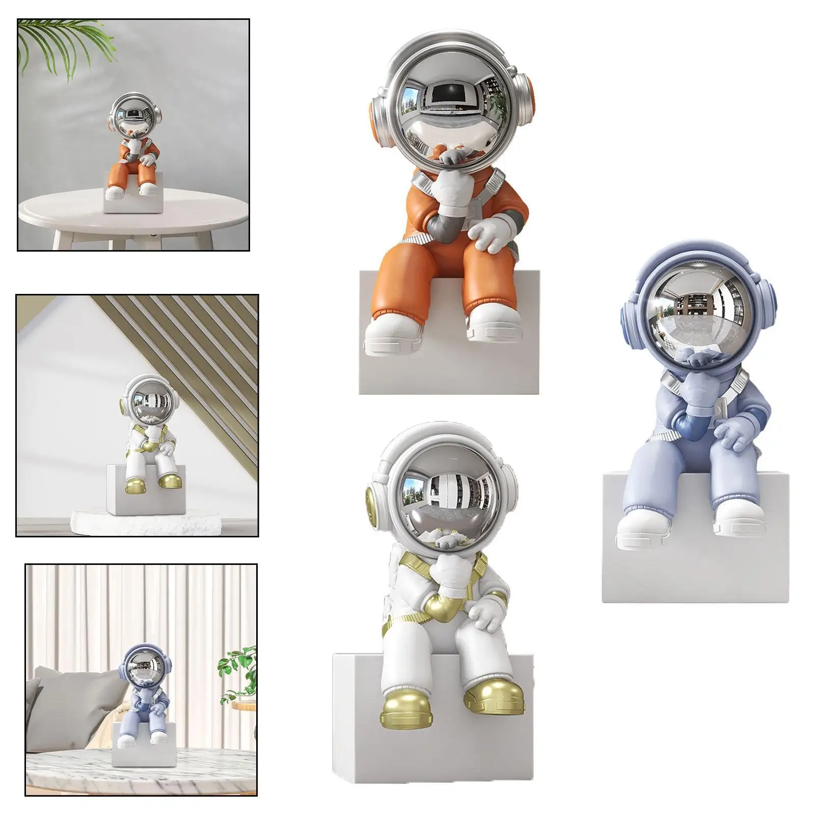 Astronaut Standbeeld Creatief Desktop Decor voor Woonkamertafel
