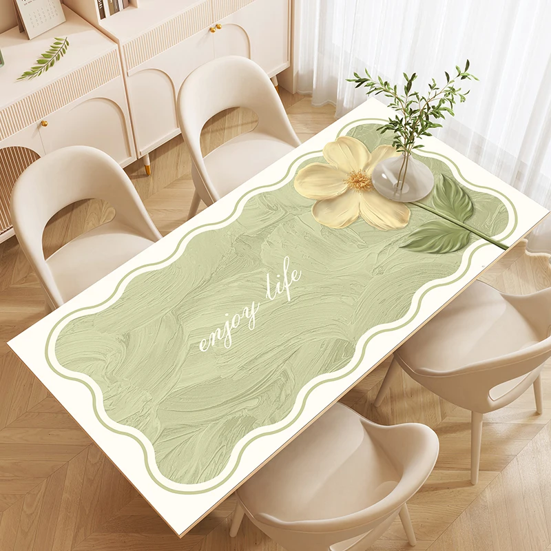 

Light luxury high-end wallpaper waterproof, oil resistant, washable, and heat-resistant leather table mat