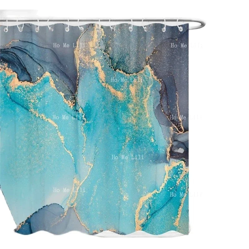 

Розовые, цвета морской волны и серого мрамора с текстовым узором, занавески для душа, водонепроницаемая, современная ткань, декор для ванной комнаты, рождественские подарки