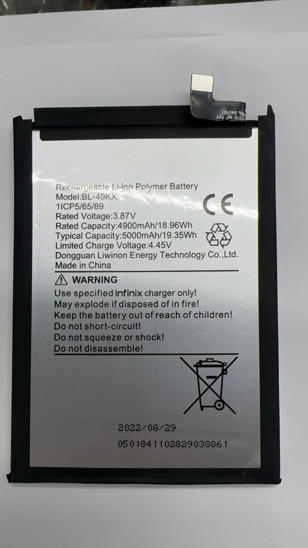Infinix note 12i X6819,Note 12 pro 5G,Hot8 Hot9 Note 11 X663 NOTE 12 BL-49KX Mobile Phone Batteries