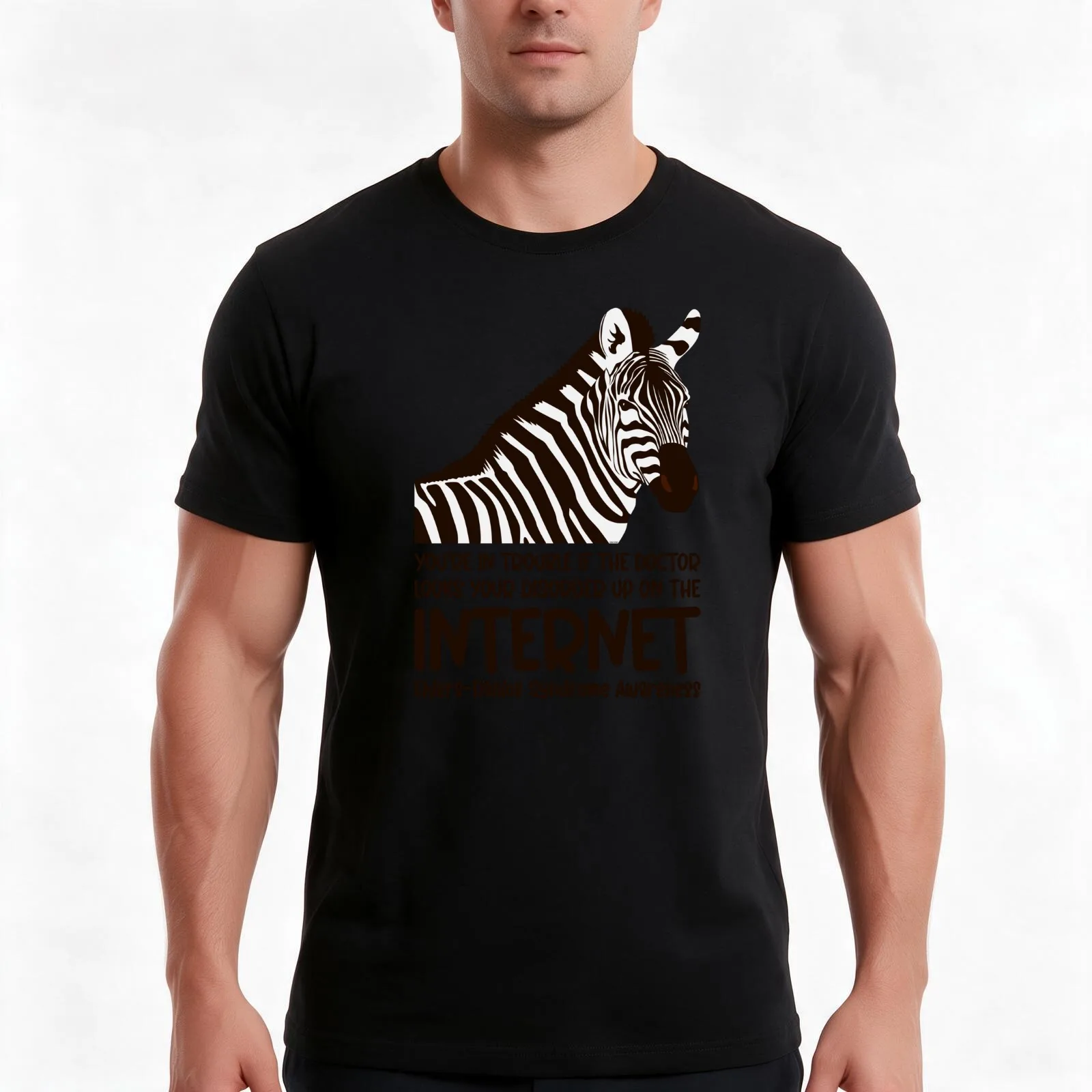 Ehlers Danlos Syndrome - You're In Trouble T-Shirt Summer Casual Cotton Tee Oversized Streetwear Tops Vintage Graphic Print