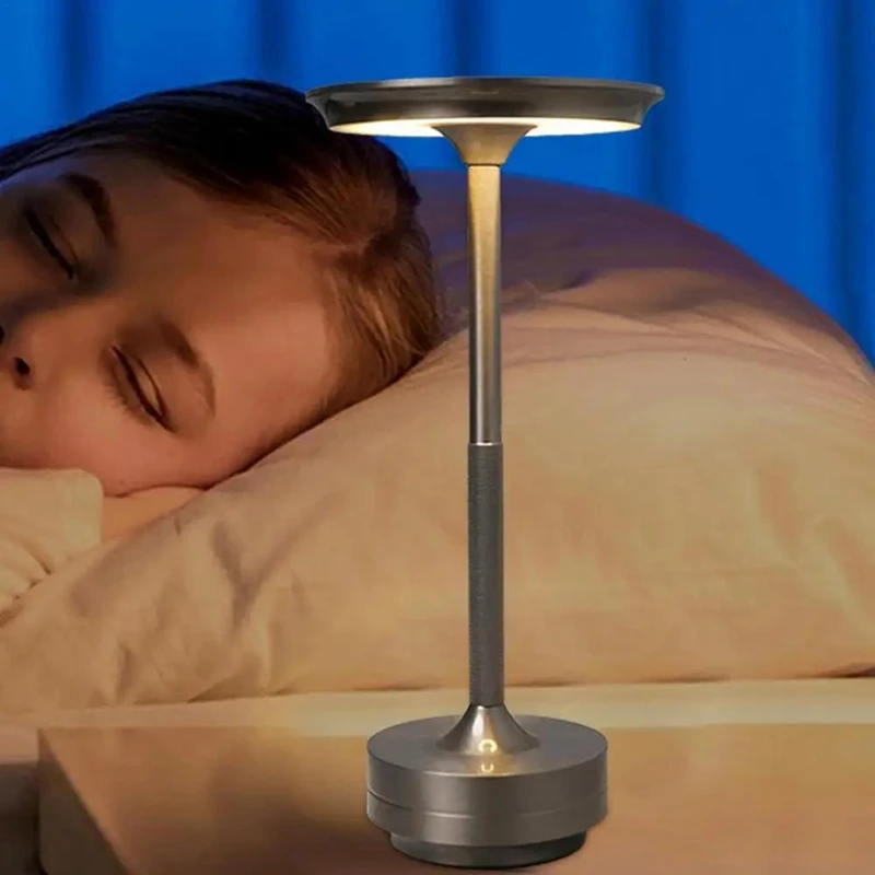 

ABFA-Cordless Table Lamps Touch Control Atmosphere Light 2000Mah Rechargeable Battery Operated LED Table Lamp For Bedside
