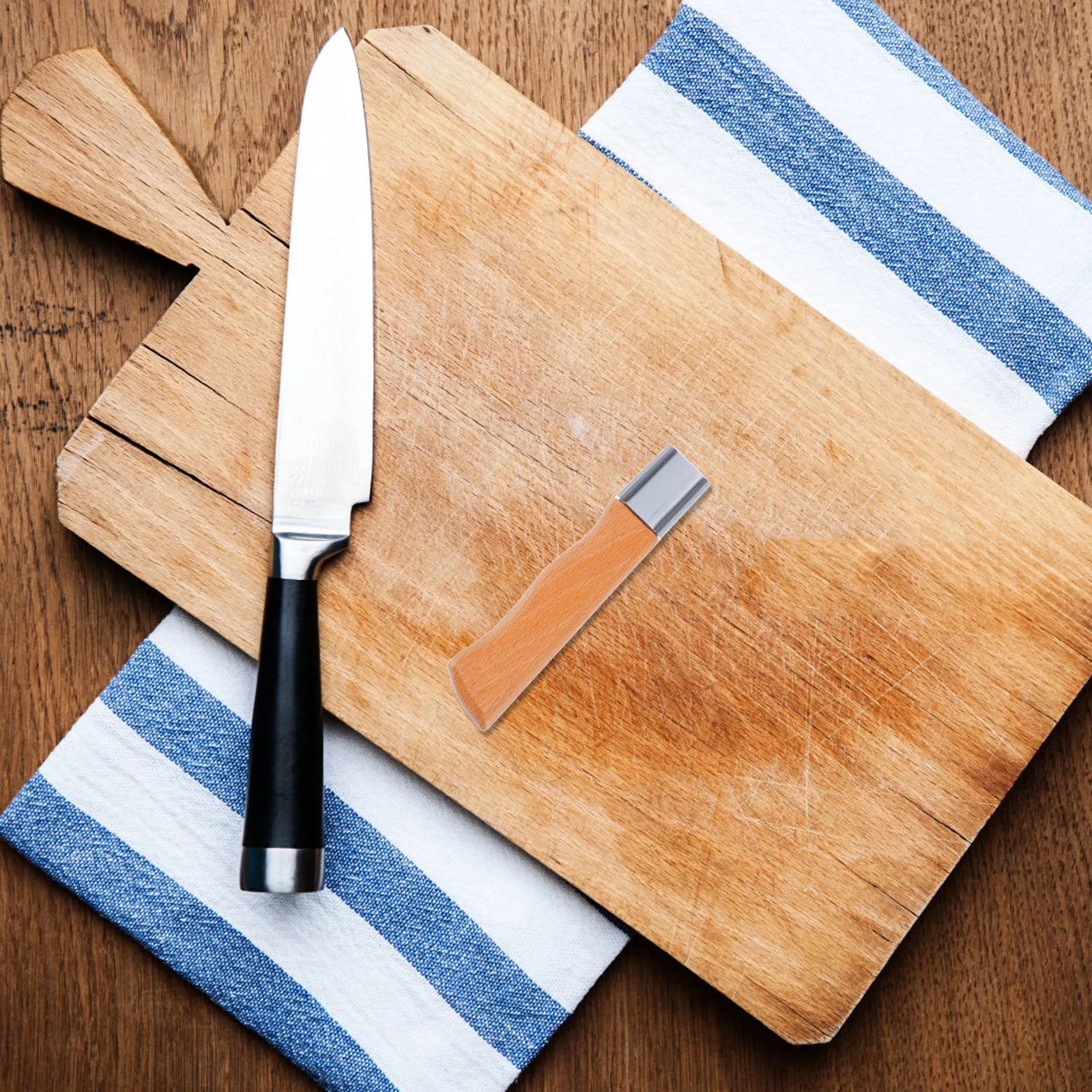 

Cutter Handle Grip Kitchen Knives Handle Replacement Solid Wood Cutter Handle Kitchen Cutting Tool Replacement Handle Grip