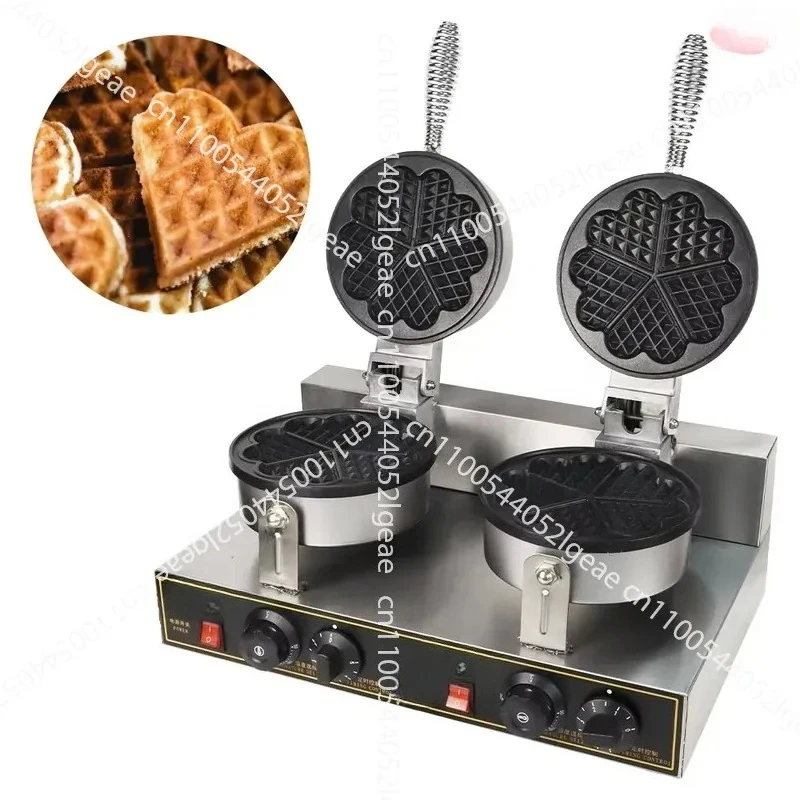 Double Egg Waffle Maker Egg Waffle Iron Bubble Waffle Bread Maker Heart Shape