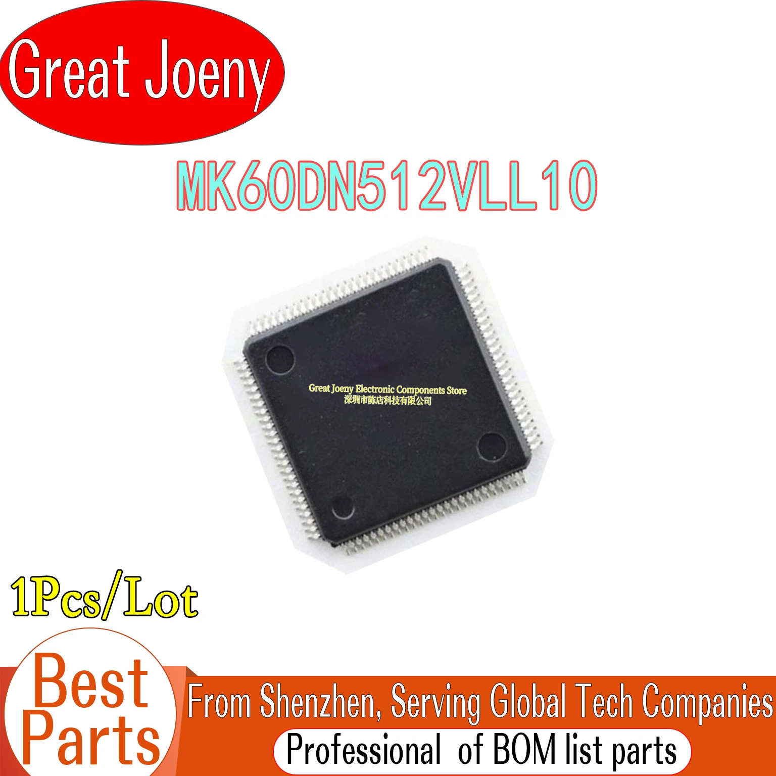 

100% New MK60DN512VLL10 MK60DN512VLL MK60DN512 IC MCU Chipset LQFP-100