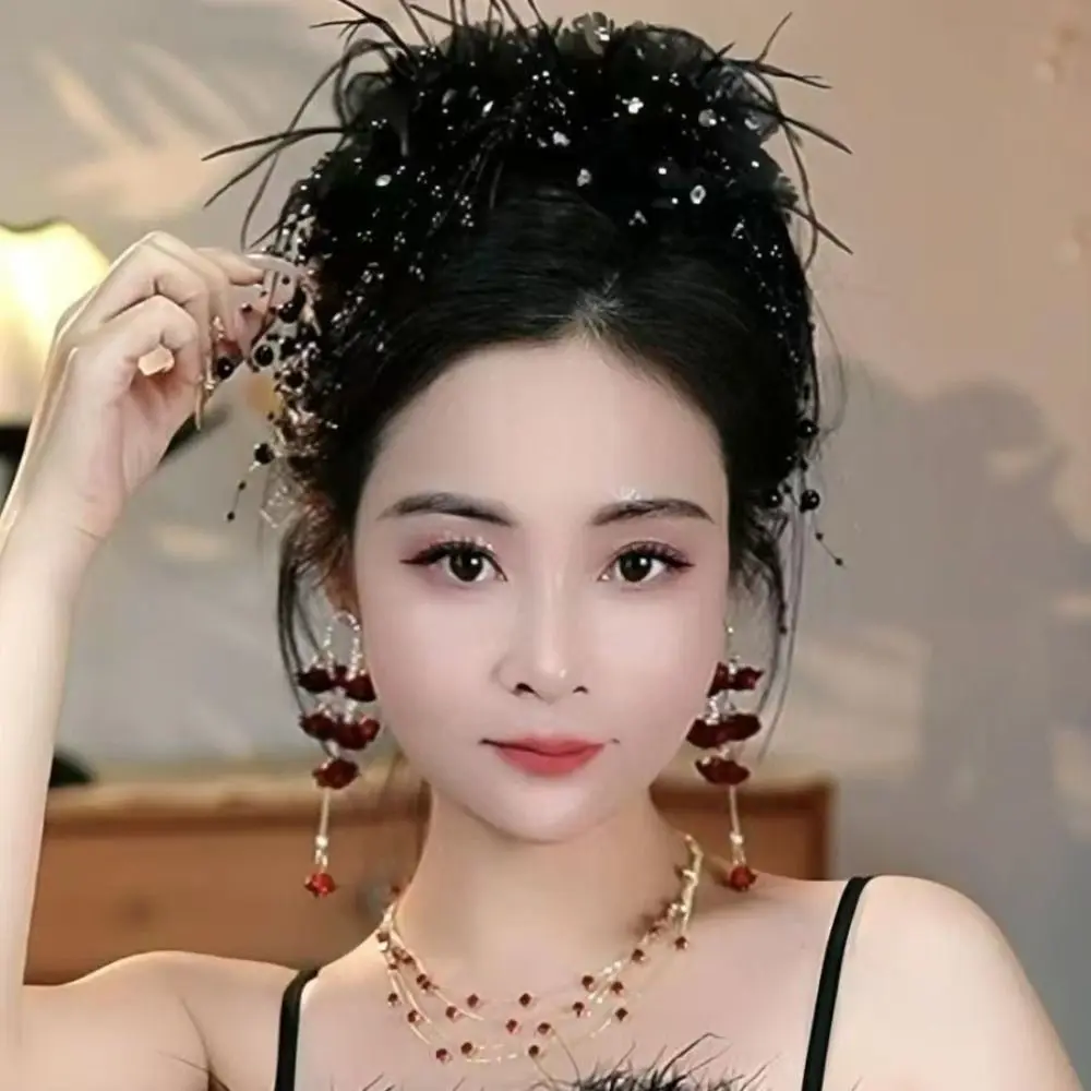 

Элегантный цветок пиона, захватывающий зажим с кисточкой, пластиковые заколки для волос с блестками и цветами, женские заколки для волос