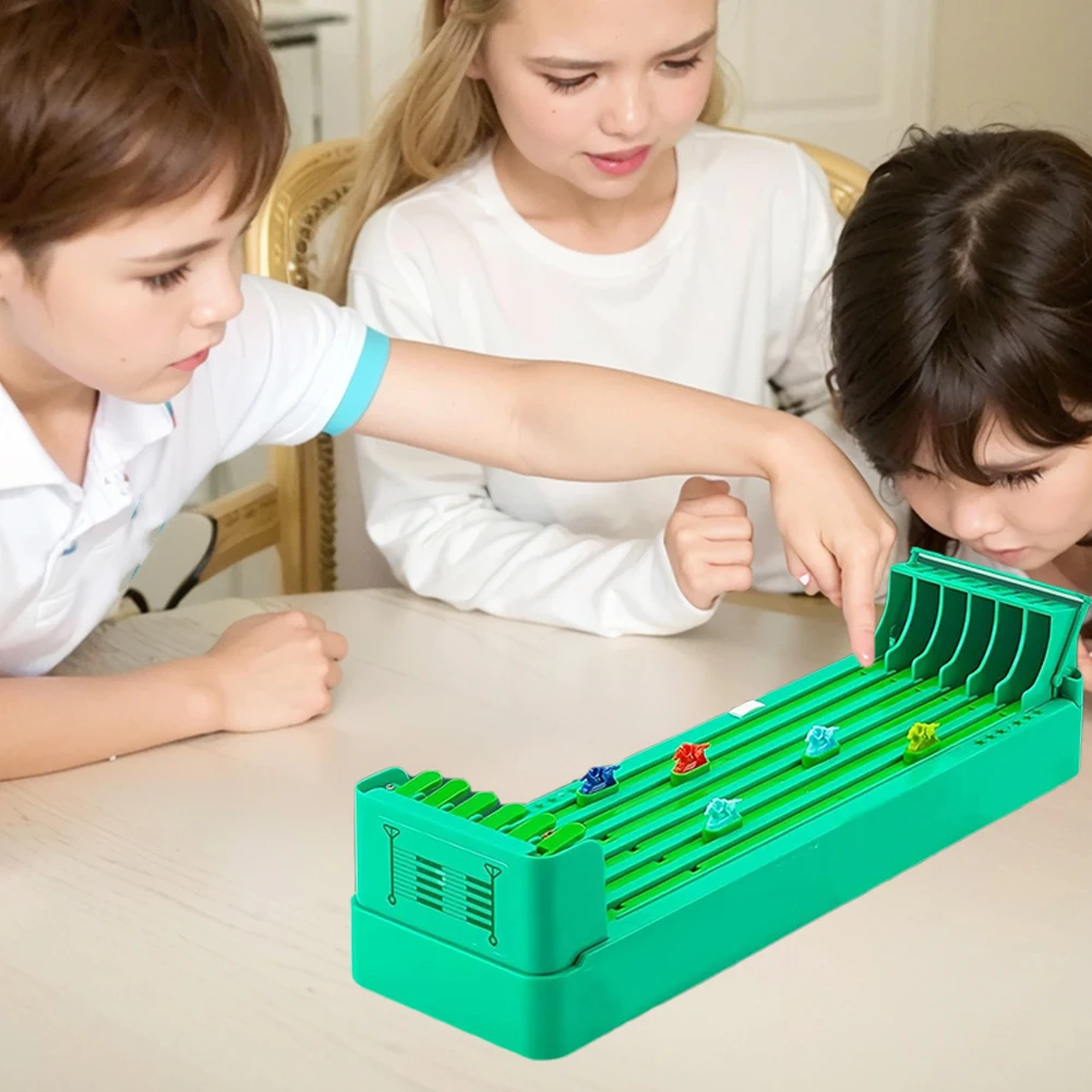 Tisch-Pferderennen-Spiel mit 6-teiligem Pferderennen-Spiel, interaktives Spielzeug, Hand-Auge-Koordination für Familienspiele