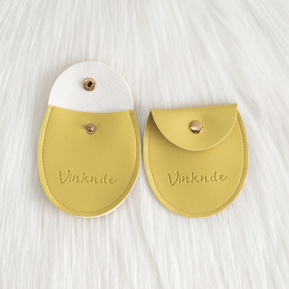 تخصيص بو الجلود البسيطة التعبئة حقيبة حلقة القرط قلادة المفاجئة زر الحقيبة والمجوهرات مع شعار الزفاف عيد الميلاد المنظم #2