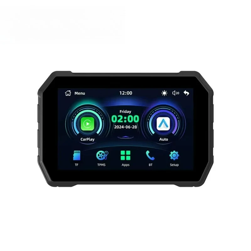 

5-дюймовый экран с CarPlay, 5G Wi-Fi, Bluetooth 5.0, двойной системой Linux + Allwinner F133 для Apple CarPlay/Android Auto и мотоциклов