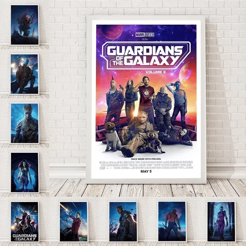 Pintura decorativa para el hogar de la serie de películas de Marvel, póster artístico de Guardianes de la Galaxia, lienzo para sala de estar y dormitorio