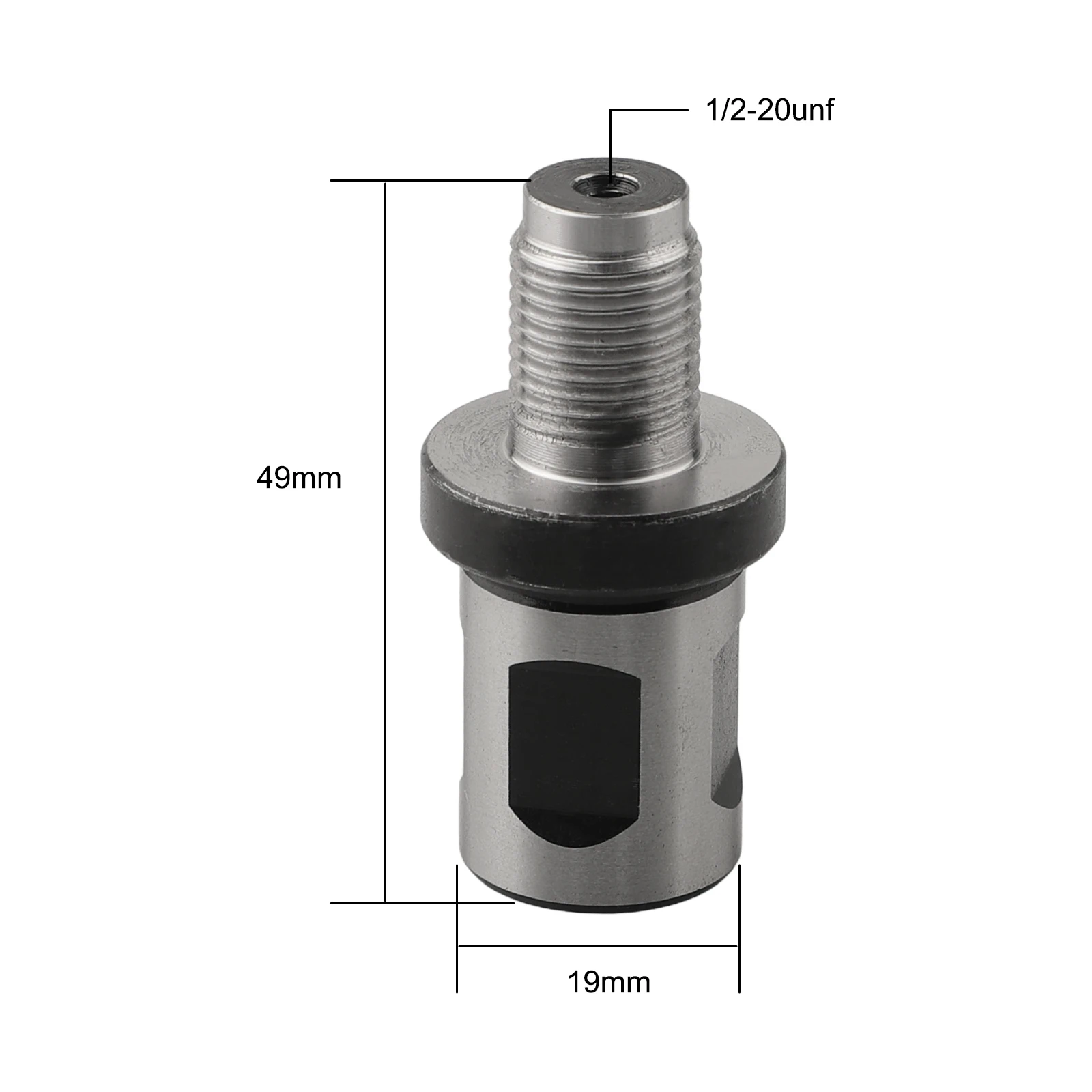 

For Drill Chuck Connecting Rod 19mm Taper Shank Adapter for Magnetic For Drills Compatible with 1/2 20UNF Threads