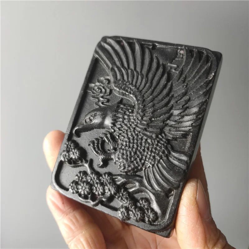 Antique Jade Natural Distressed Crafts Magnetic Iron Stone Hongshan Culture Dapeng Wings Hanging Piece Pendant Hand Pieces