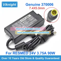 Novo genuíno 370001   Para adaptador de alimentação ResMed AIR SENSE S10 24V 3.75A 370002 370006   R370-7407 DA-90F24 R370-7232 CPAP AIRSENSE 10