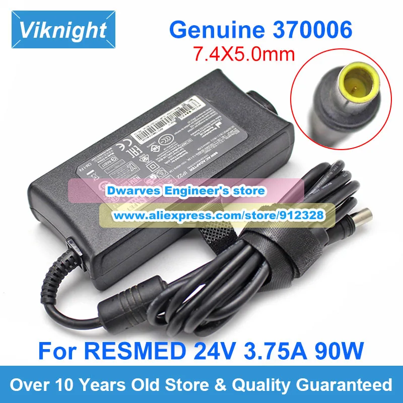 New Genuine 370001 para Resmed Sentido ar Adaptador de Energia S10 24v 3.75a 370002 370006 R3707407 Da-90f24 R370-7232 90w Cpap Airsense 10