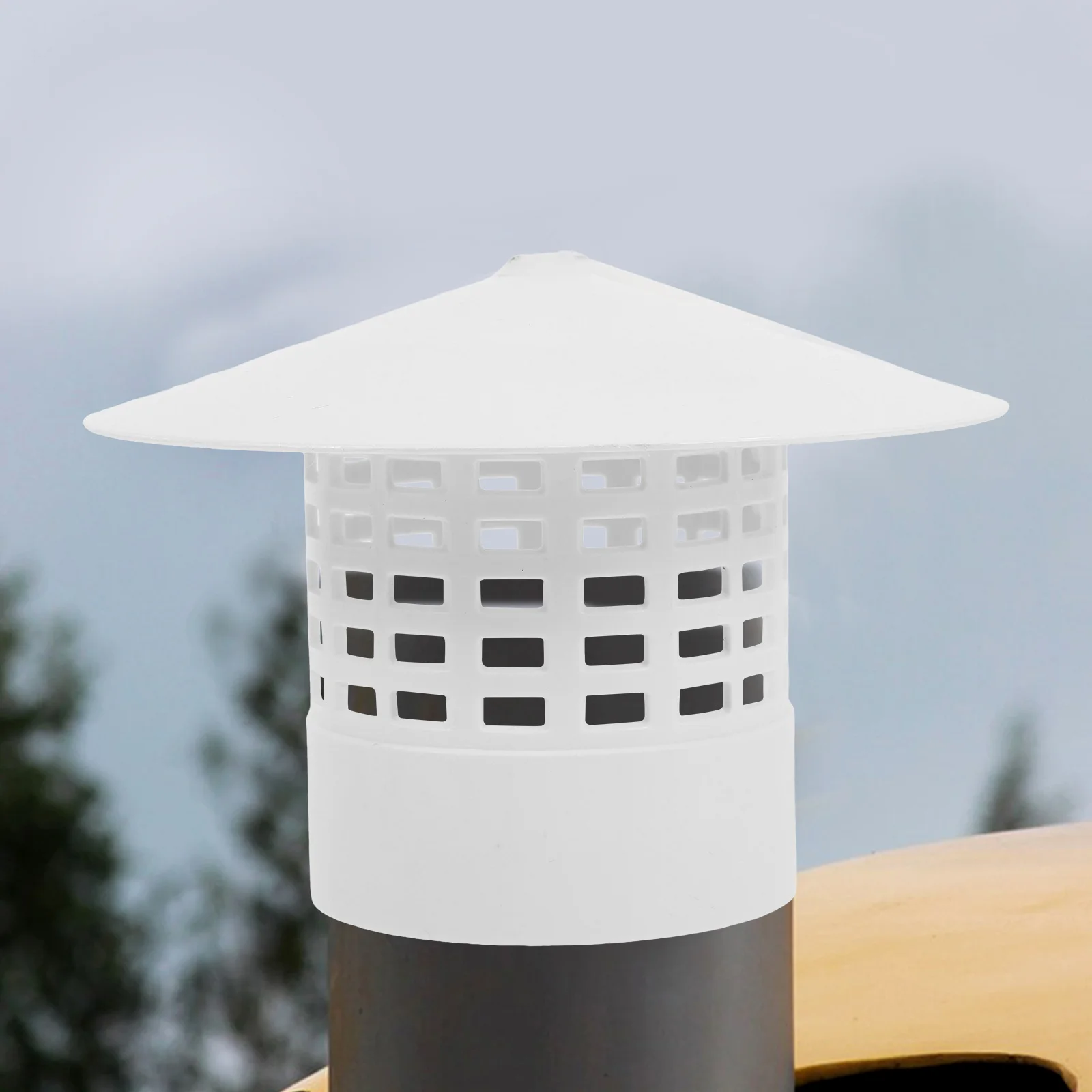 

Chimney Cap Plastic Rainproof Windproof Cover For Roof Vent Outdoor Smoke Funnel Waterproof Vent Supplies