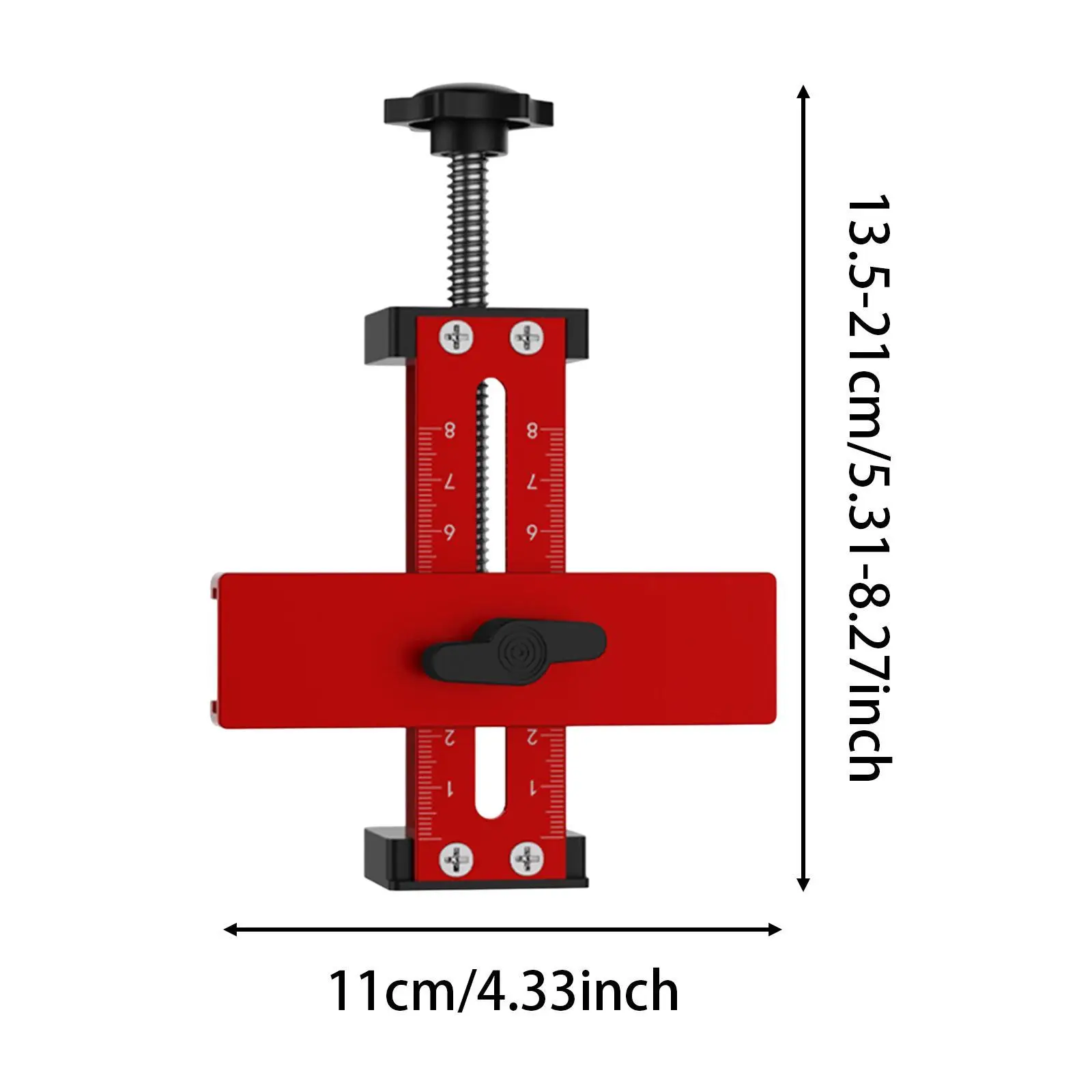Cabinet Door Mounting Jig Multipurpose for DIY Projects Easily Adjustable Aluminum Alloy Cabinet Door Installation Position