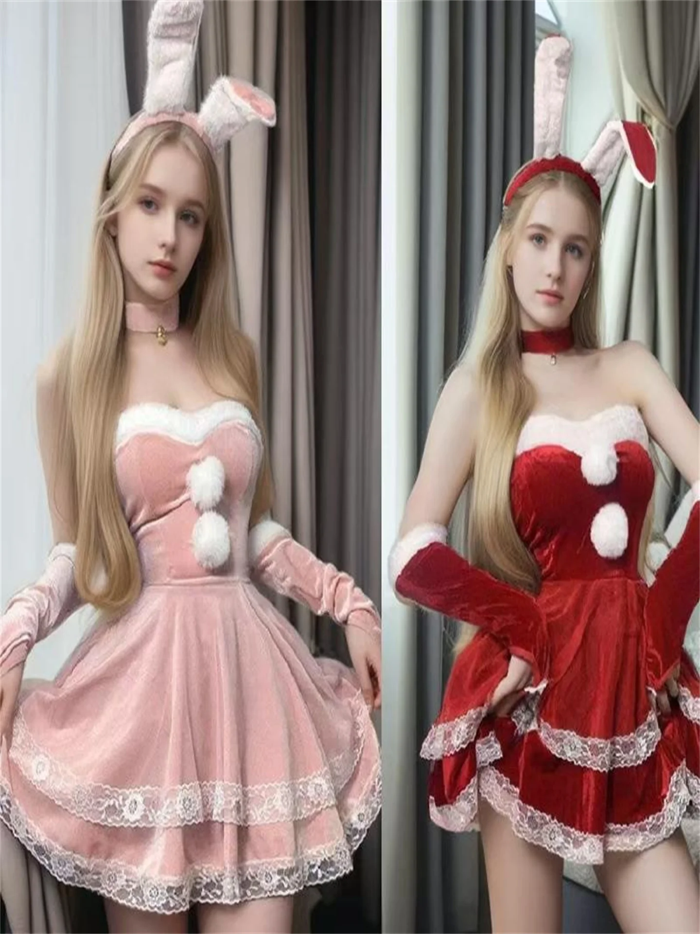 

Сексуальная девушка-кролик, косплей Pure Desire orm, праздничный костюм, праздничный костюм на Хэллоуин, наряд Cisas War Dr, средний тонкий, без раз...