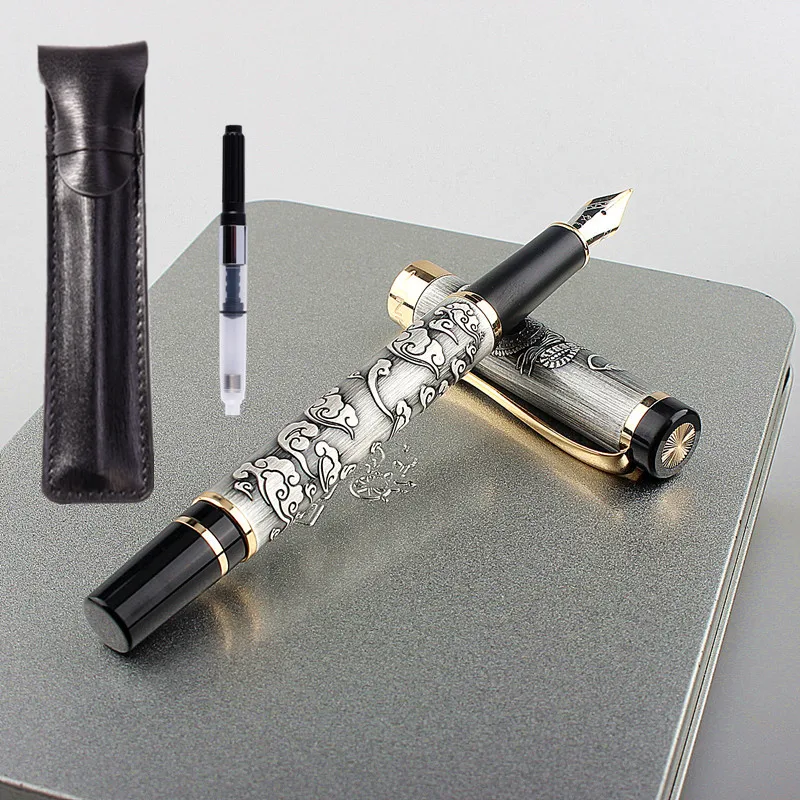 

High Quality Jinhao Golden Dragon Business Office Fountain Pen Student School Stationery Supplies Ink Pens calligraphy pens