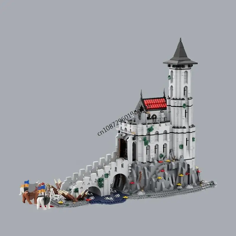 NEW 3498pcs MOC Medieval Street View Haunted Castle Model DIY creative ideas toy Assembly Puzzle Birthday brick blocks Gift