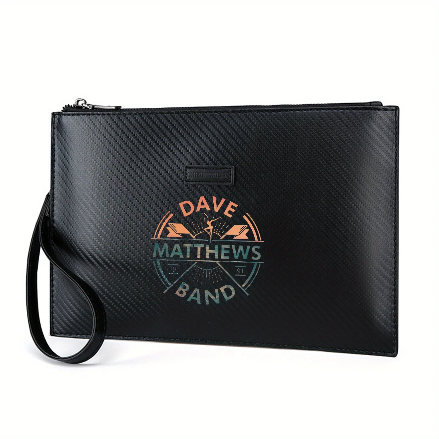 

Dave Matthews Band design dancing silhouette Elegant Printed PU Men's Handbag Fashionable and Practical for Everyday Carry