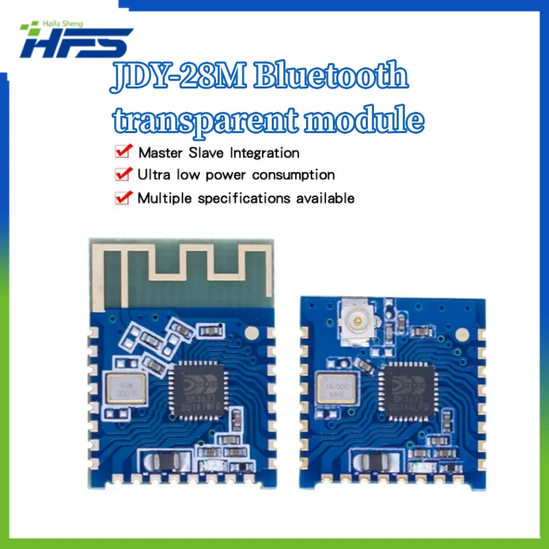 Bluetooth Transparent Transmission Module, BLE5.2, JDY-28M, 150M Distance