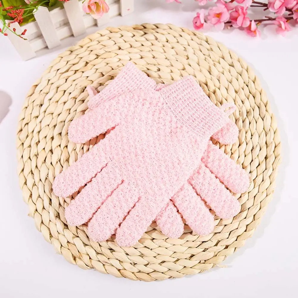 

Two-Sided Bathroom Accessories Body Brush Massage Gloves Scrub Gloves Body Massage Sponge Five-Finger Bath Gloves Shower Gloves