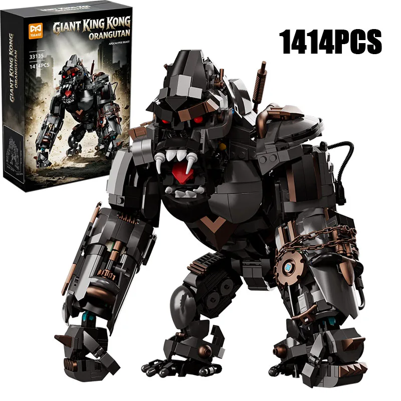 

1414PCS Technical Mechanical Gorilla Model Building Blocks Exquisite Collectibles Construction Bricks Toy Good Gift for Friends