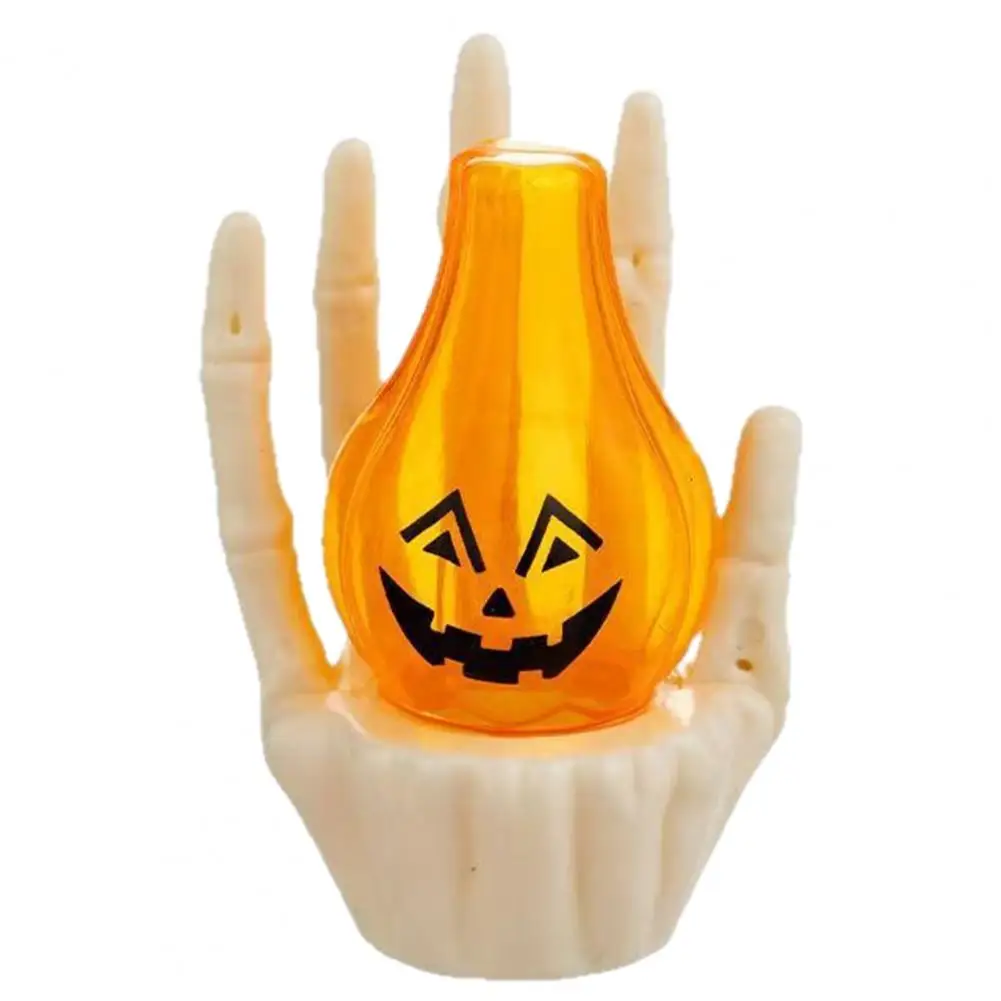 Warm Led Spooky Lamp Halloween Night Light Skeleton Hand Night Light Ghost Face Pumpkin Lamp Eyeball Led Decor for Spooky Home