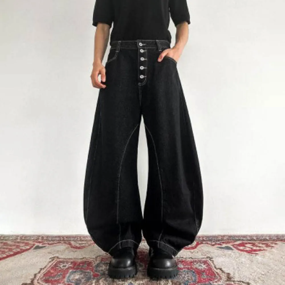 

Осенние мужские широкие джинсы Machete в американском стиле ретро унисекс, модные тенденции, уличные свободные повседневные нишевые мужские брюки в стиле хип-хоп