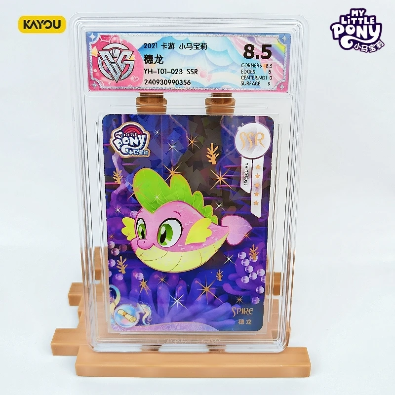 

Genuine KAYOU My Little Pony CCG SSR 8.5 Graded Card | Apple Jack Spike Rare Anime Collection Card | Kids/Collectors Toy Gift