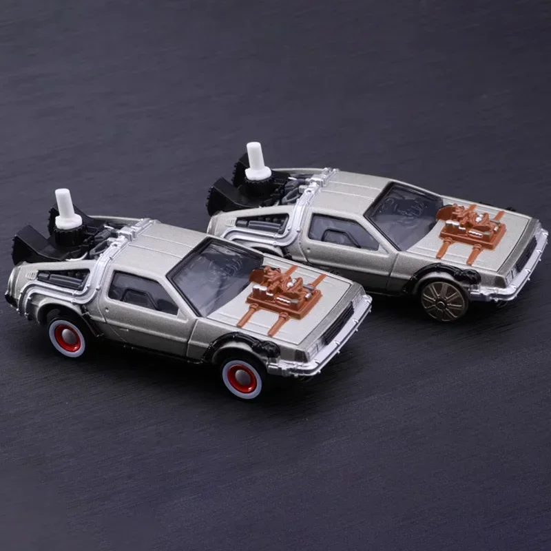 TAKARA TOMY Tomica Unlimited TP02 Ritorno al futuro DeLorean PART3 Giocattoli in lega Veicolo a motore Pressofuso in metallo Modello Regali,Giocattoli per ragazzi